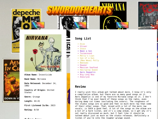 other/music/incesticide screenshot