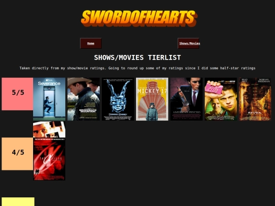other/showsmovies/showtier screenshot