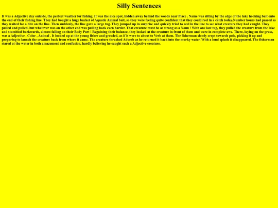 SillySentancesWorking screenshot