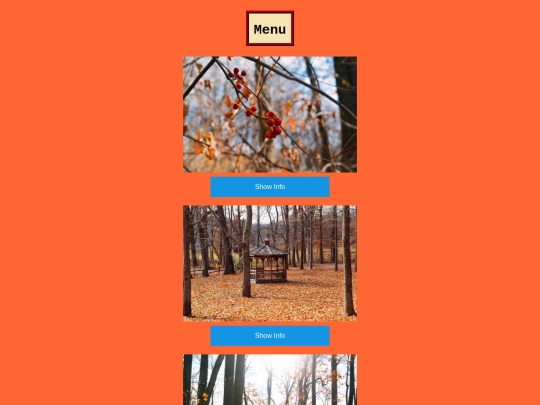 interactive-menu screenshot
