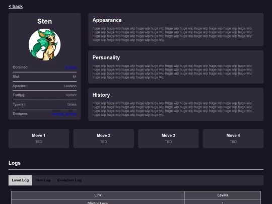 profiles/sten screenshot