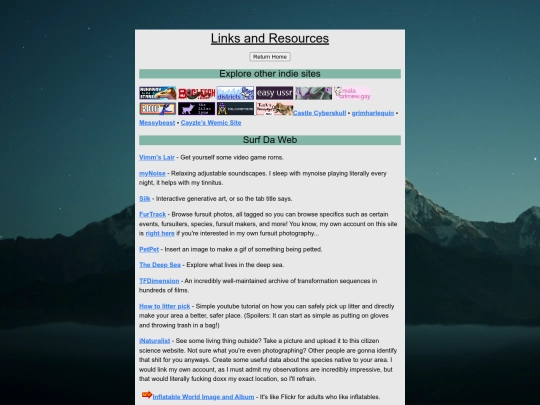 p/links screenshot