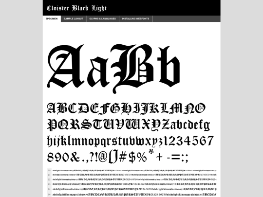 cloisterblack/cloisterblack-demo screenshot