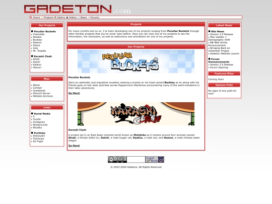 projects screenshot