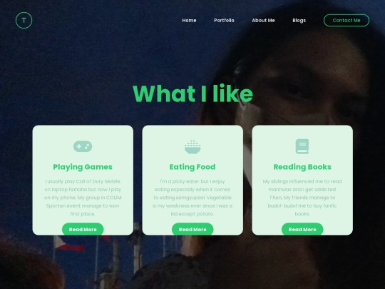 js/Mine/About Me screenshot