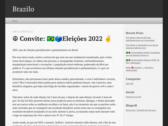 blogs/brazilo/drafts/☮ Convite: 🇧🇷🗳️Eleições 2022 ✌ screenshot