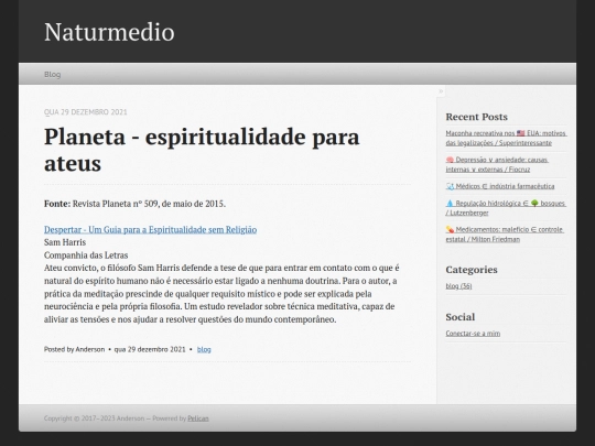 blogs/naturmedio/drafts/Planeta - espiritualidade para ateus screenshot