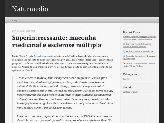 blogs/naturmedio/drafts/Superinteressante: maconha medicinal e esclerose múltipla screenshot