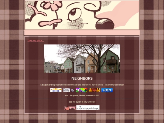 links screenshot