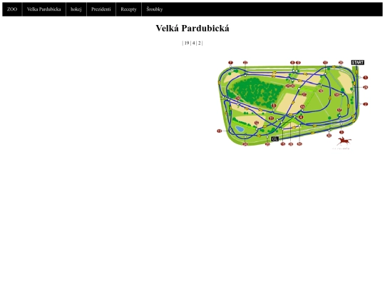 Mapa Velka Pardubicka screenshot