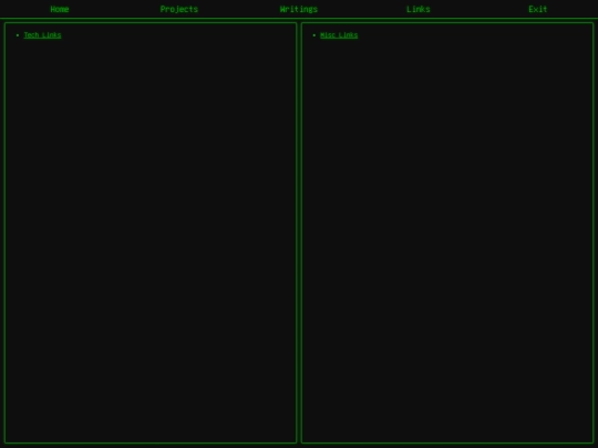 links screenshot