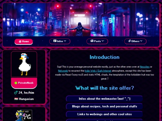 webring/linuxring/redirect/alexzprev screenshot
