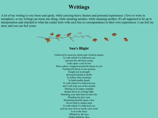 writing screenshot