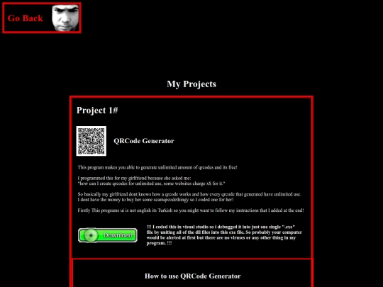 projects screenshot
