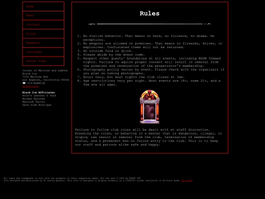 rules screenshot