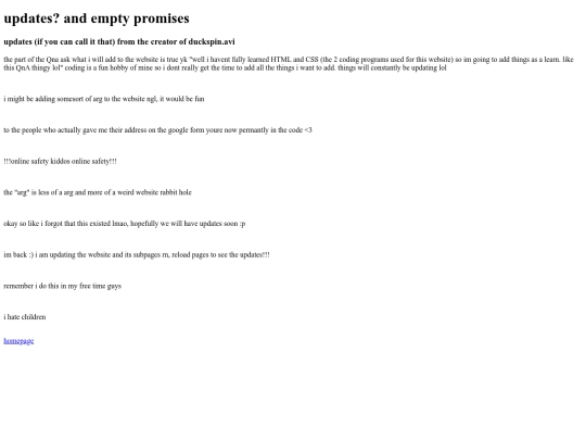 subpages/updates screenshot