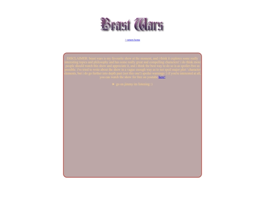 beastwars screenshot