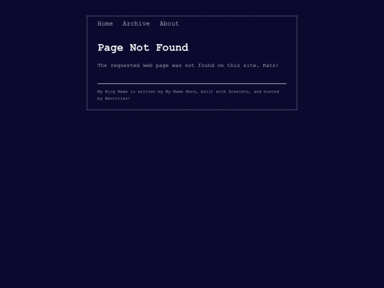 blog/not_found screenshot