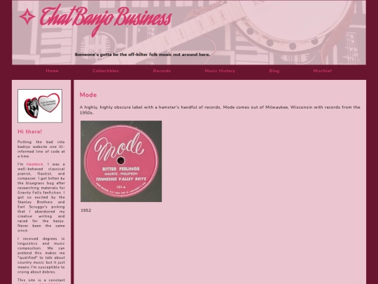 Main Pages/labels/mode screenshot