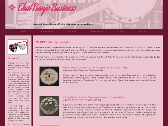 Main Pages/recordscollection screenshot