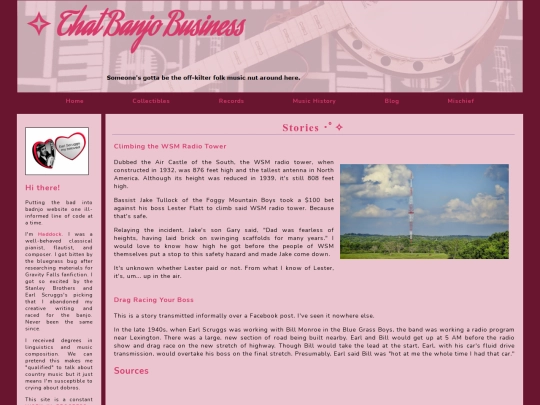 Main Pages/stories screenshot