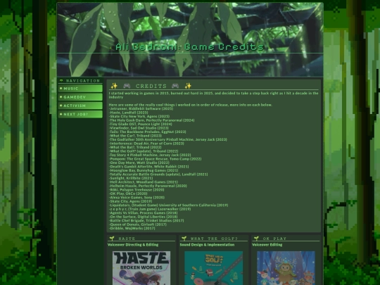 games/Credits screenshot
