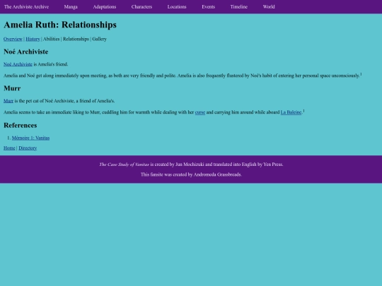 characters/amelia-ruth/relationships screenshot