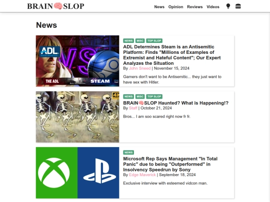 categories/news screenshot