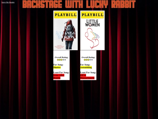 musicals screenshot