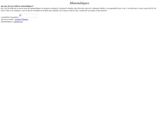 Matemàtiques screenshot
