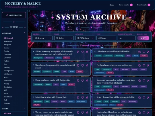 cyberpunk/library screenshot