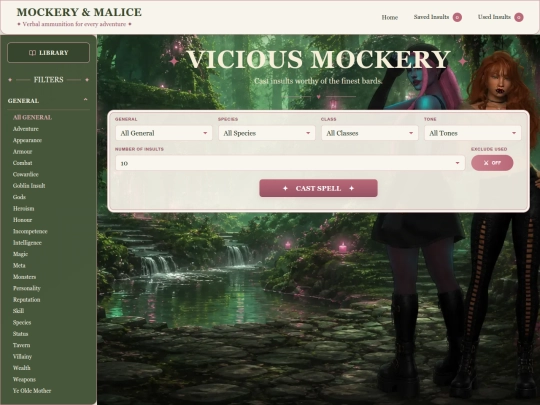 fantasy/generator screenshot
