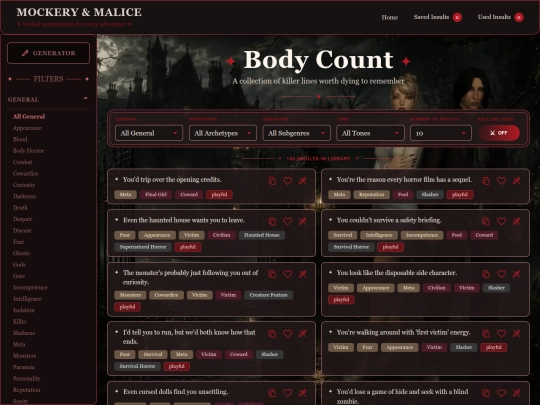 horror/library screenshot
