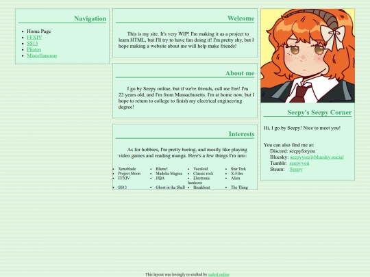 index screenshot