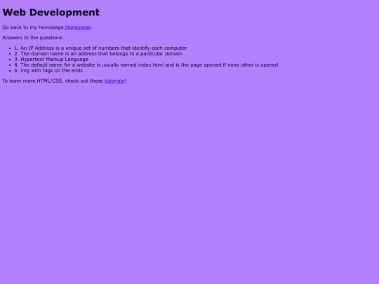 webDev screenshot