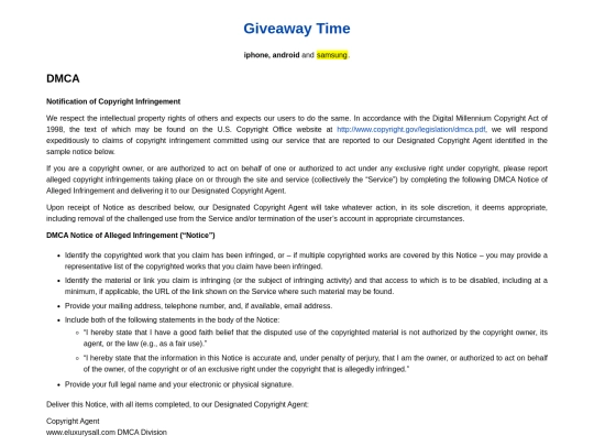 dmca screenshot