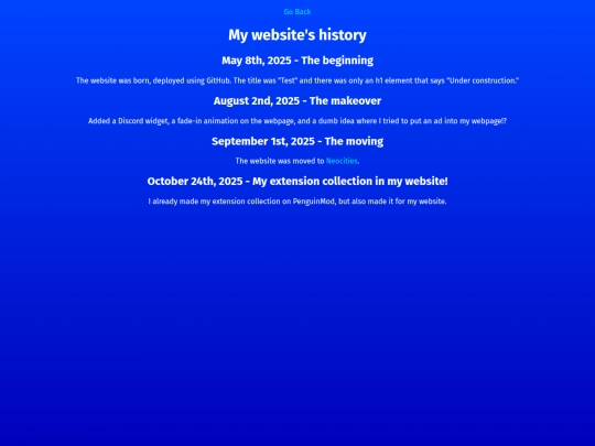 history screenshot