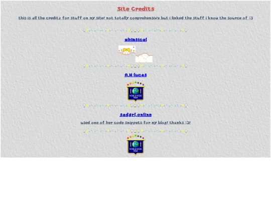 pages/credits screenshot