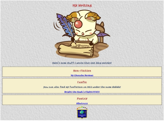pages/writing screenshot