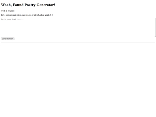 foundpoetry screenshot