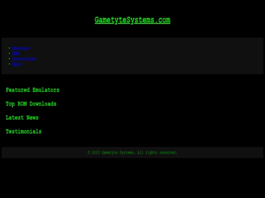 index screenshot