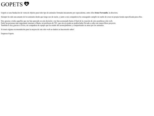 Gopets/nosotros screenshot