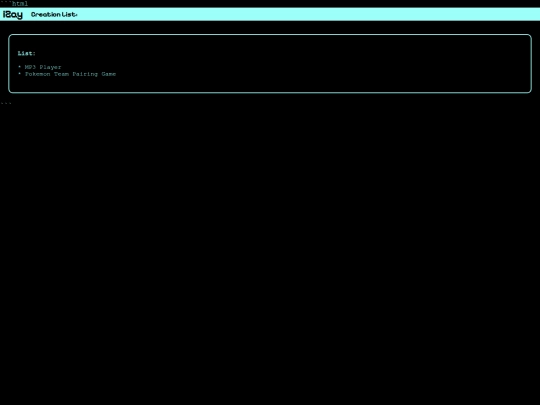 creationlist screenshot