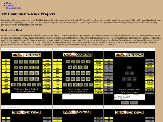 projects screenshot