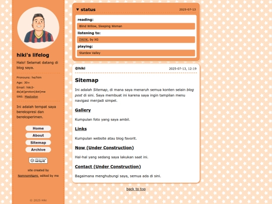 sitemap screenshot