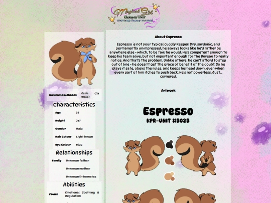 characters/espresso screenshot