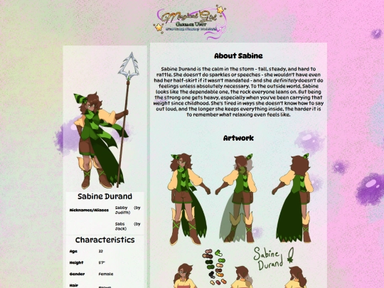 characters/sabine screenshot