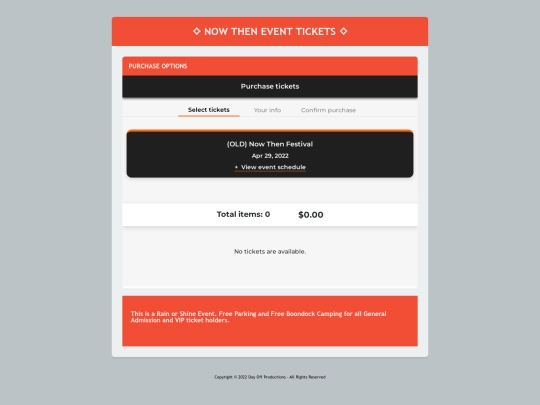 cart/tickets screenshot