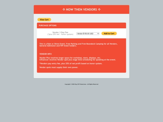 cart/vendors screenshot