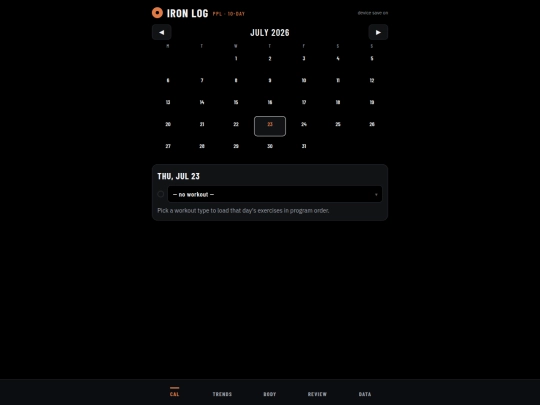 index screenshot